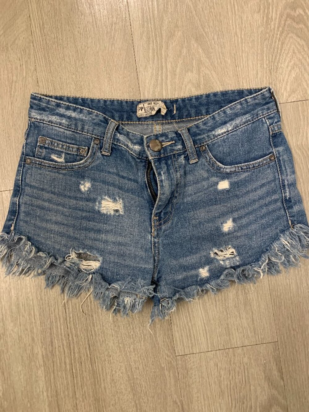 Free People Cut Off Denim Shorts